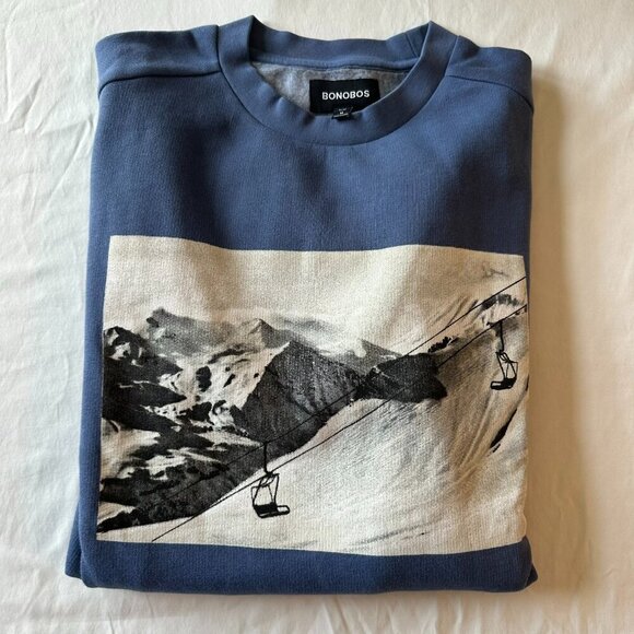 Bonobos Crewneck Sweatshirt - Ski Slop - Picture 1 of 3